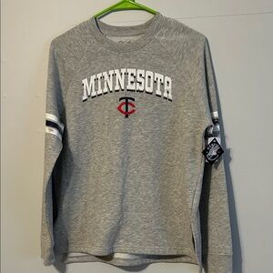 MLB Gray Ladies Minnesota Sweatshirt. Xsmall. NWT.